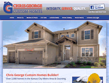 Tablet Screenshot of chrisgeorgenewhomes.com